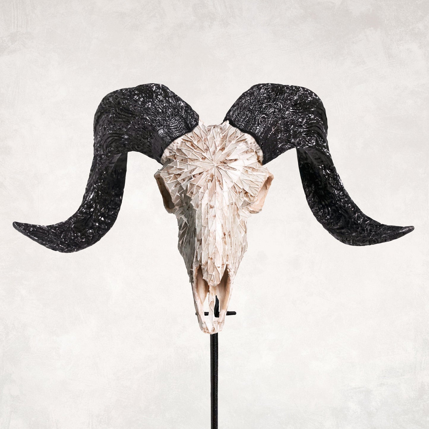 Ram Skull - Beige Mirror // Mosaic Finish