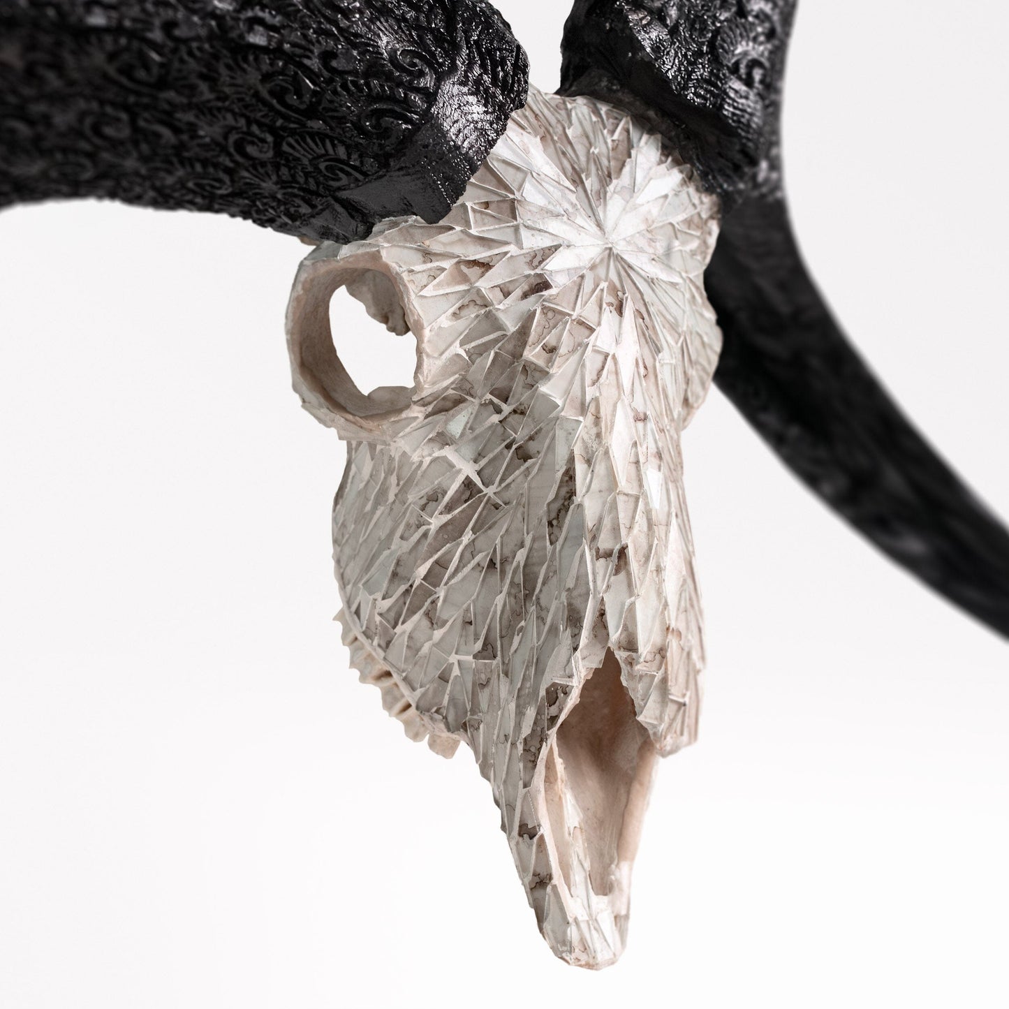 Ram Skull - Beige Mirror // Mosaic Finish
