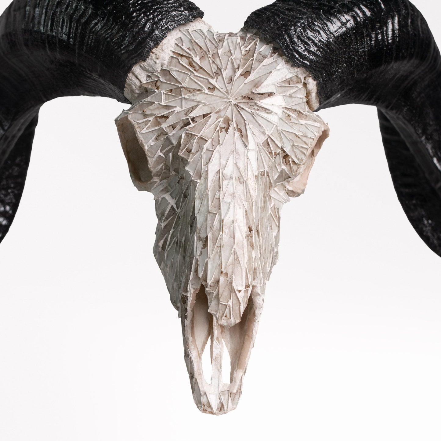 Ram Skull - Beige Mirror // Mosaic Finish