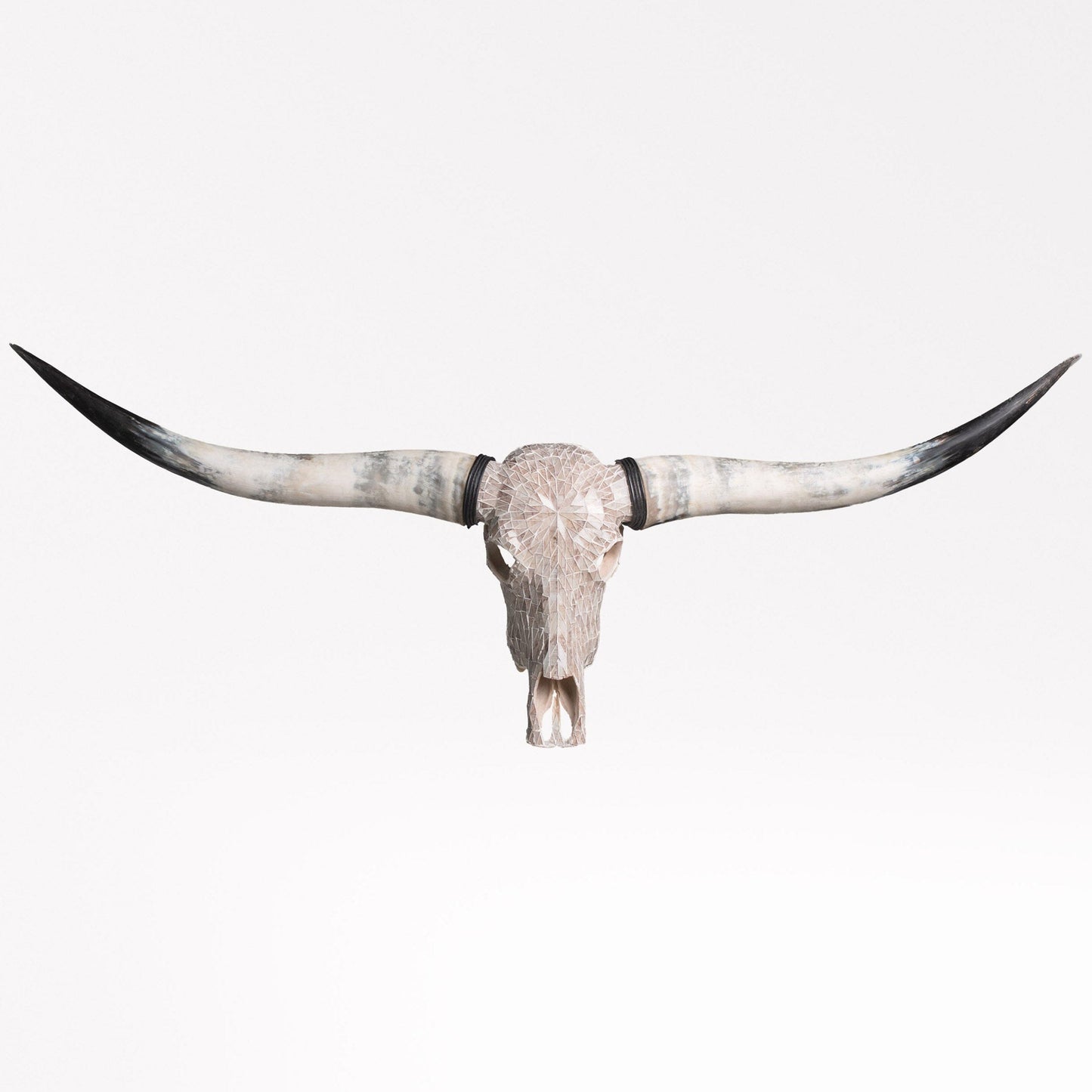 Longhorn Skull - Beige Mirror // Mosaic Finish