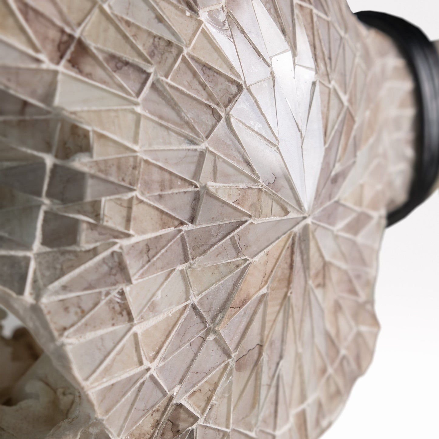 Longhorn Skull // XL Horns - Beige Mirror // Mosaic Finish