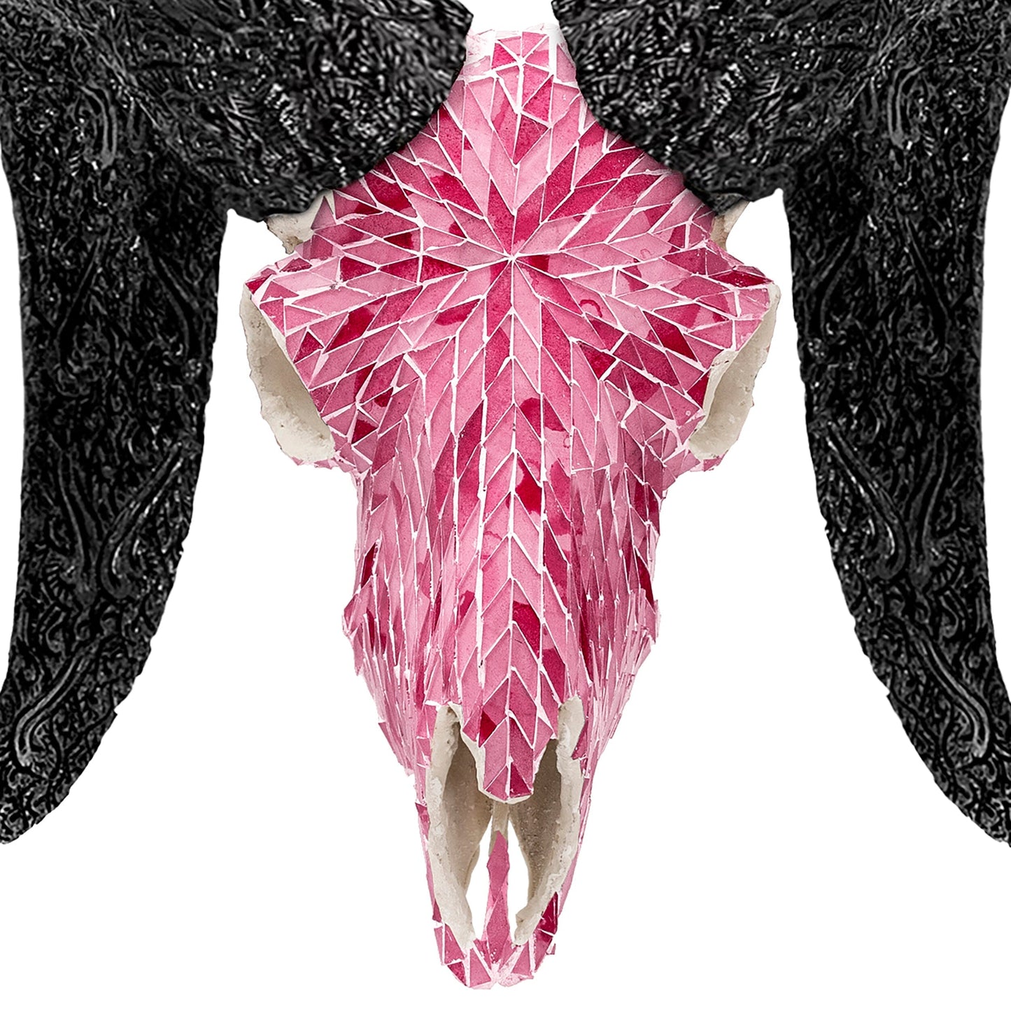 Ram Skull - Pink Mirror // Mosaic Finish