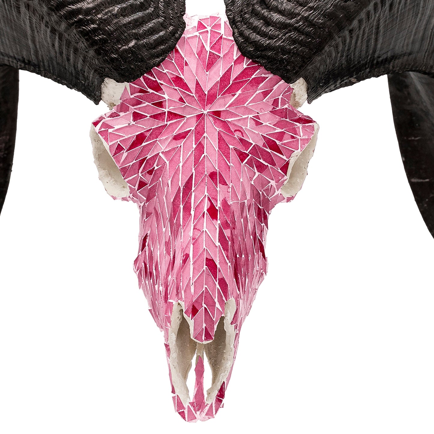 Ram Skull - Pink Mirror // Mosaic Finish