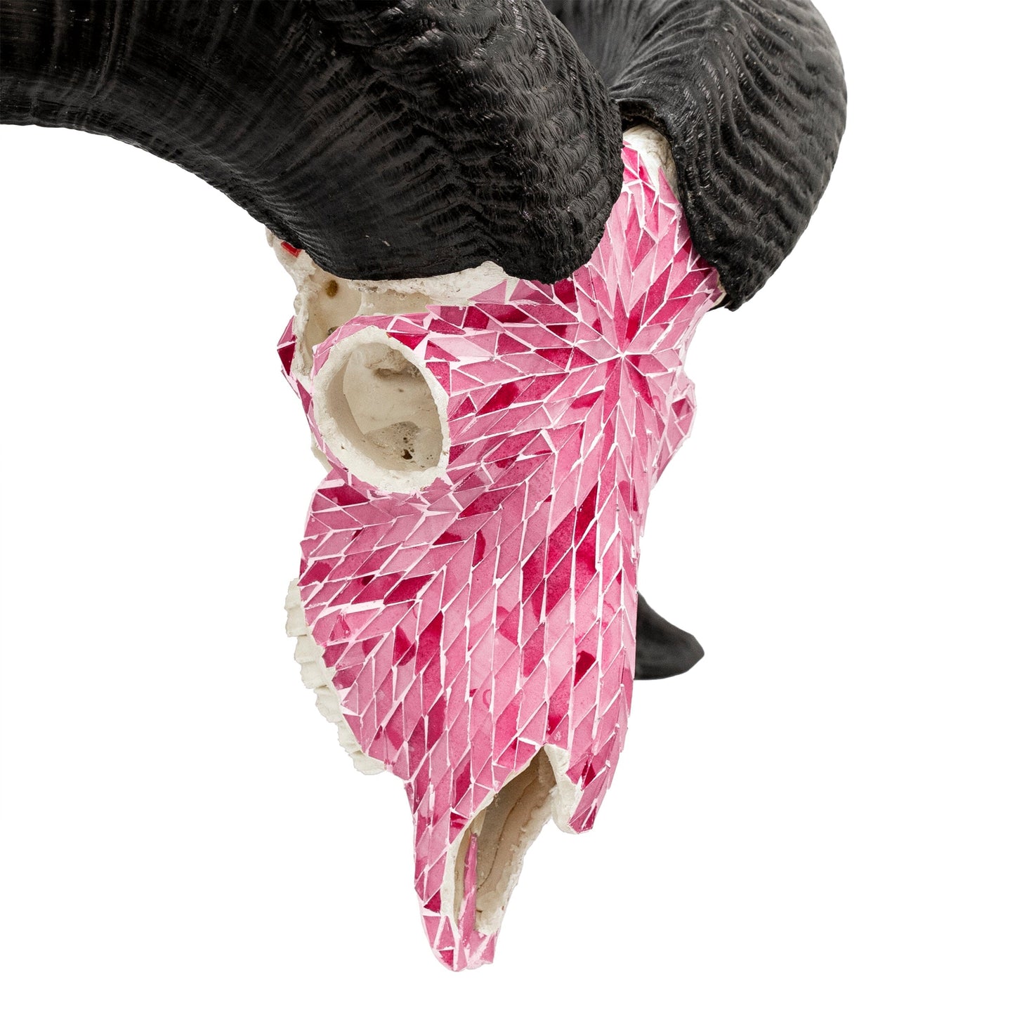 Ram Skull - Pink Mirror // Mosaic Finish