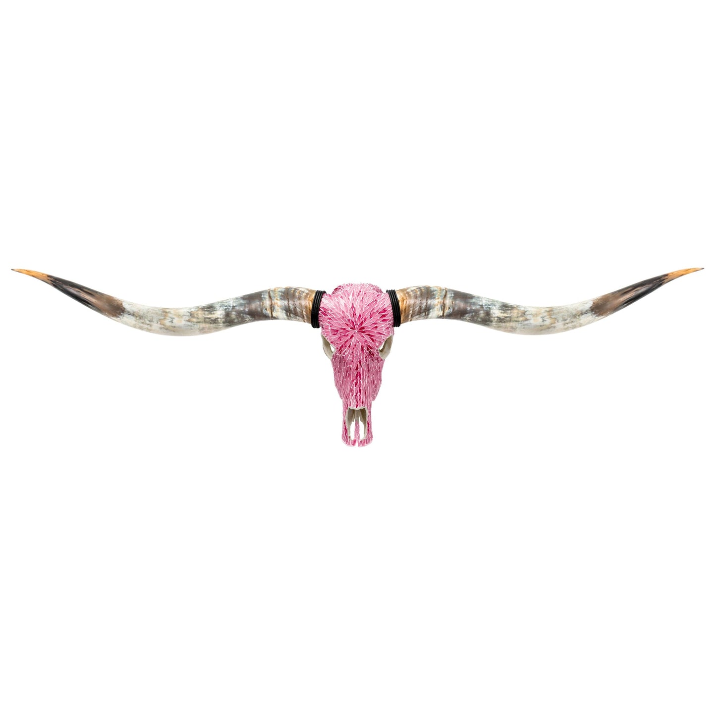 Longhorn Skull // XL Horns - Pink Mirror // Mosaic Finish