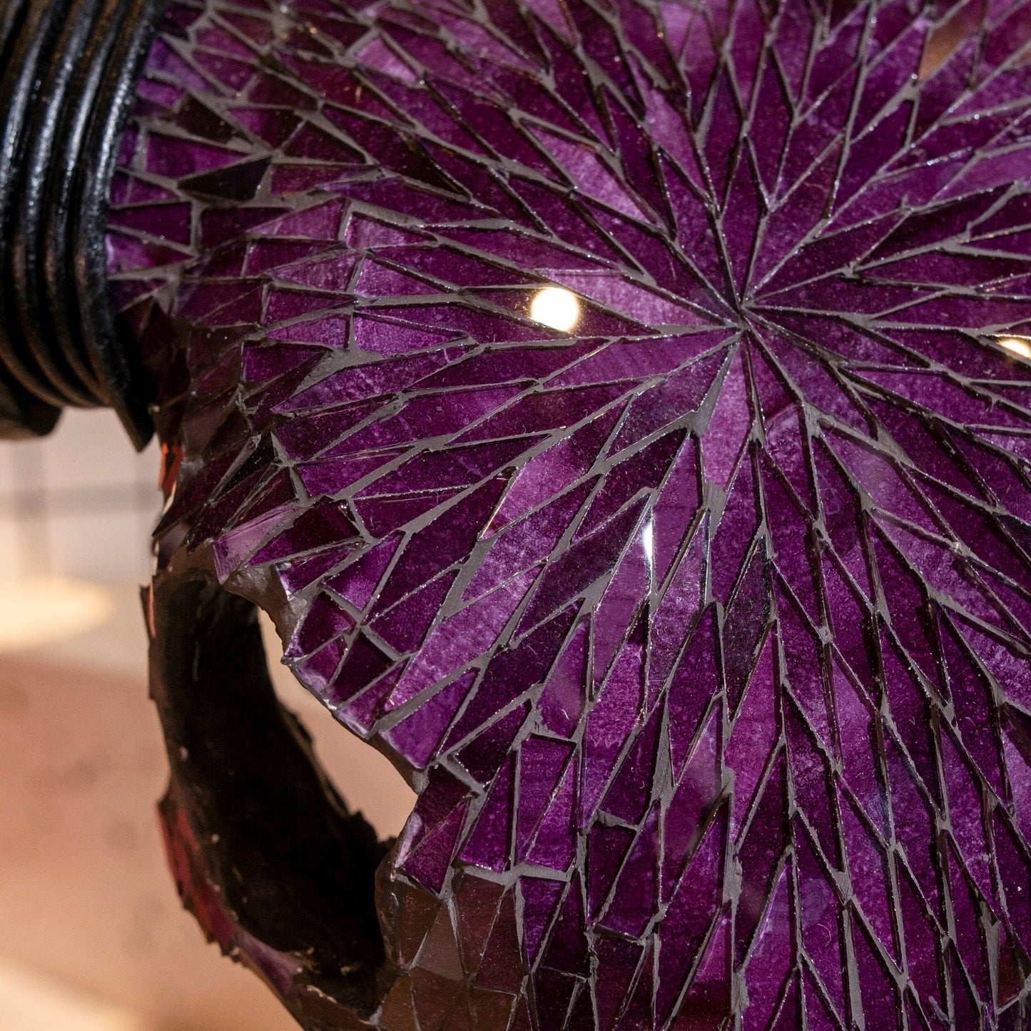 Buffalo Skull - Purple Mirror // Mosaic Finish