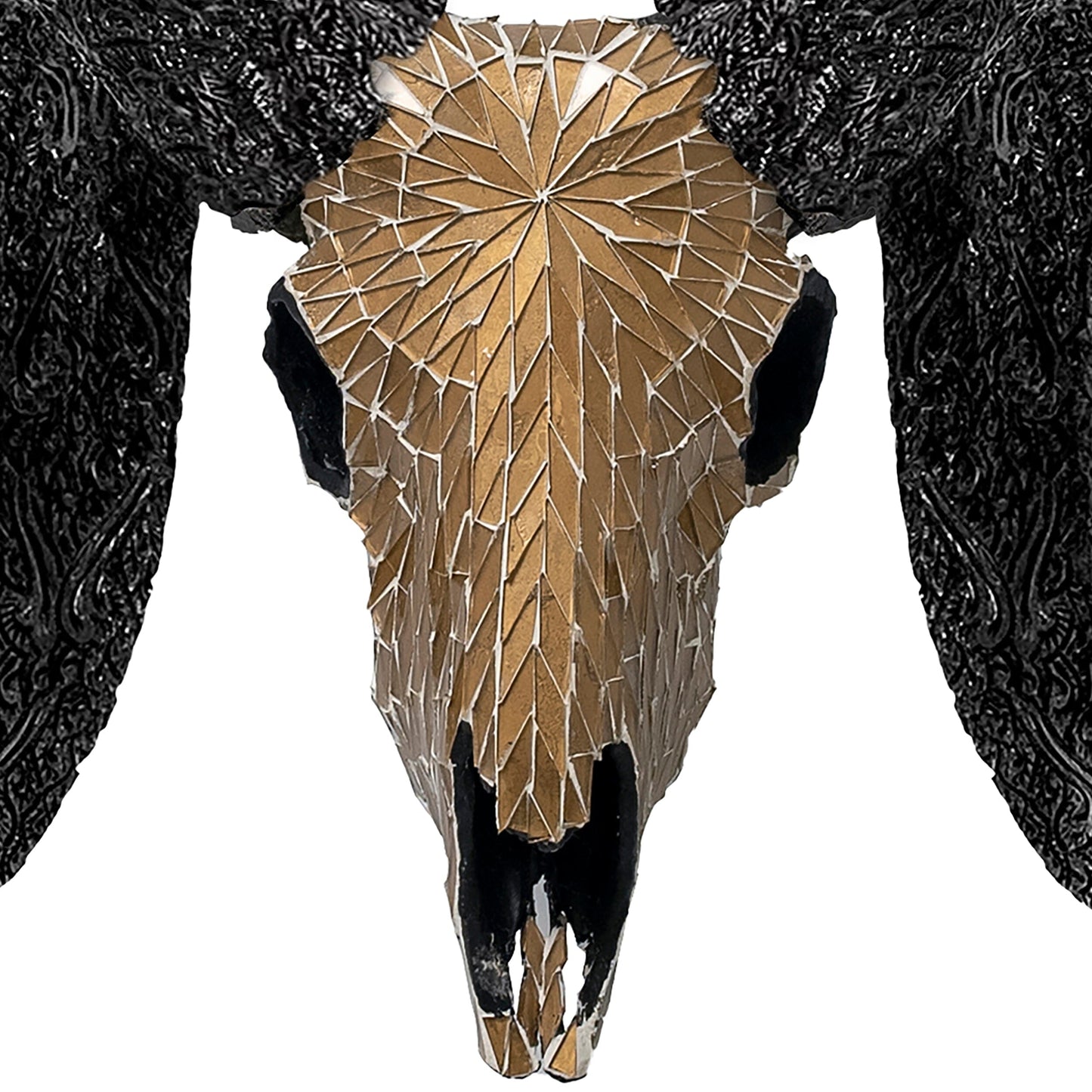 Ram Skull - Mocha Mirror // Mosaic Finish