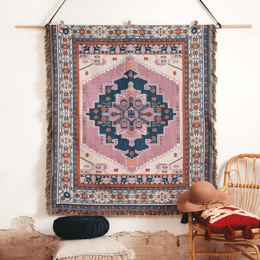 Strawberry Fields' Woven Picnic Rug / Throw