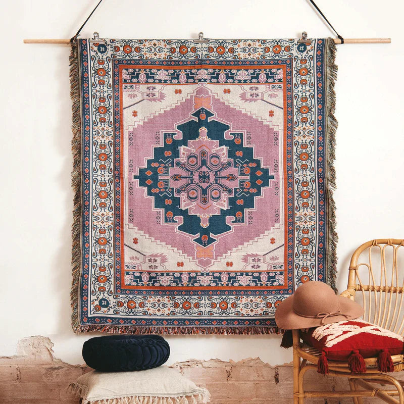 Strawberry Fields' Woven Picnic Rug / Throw