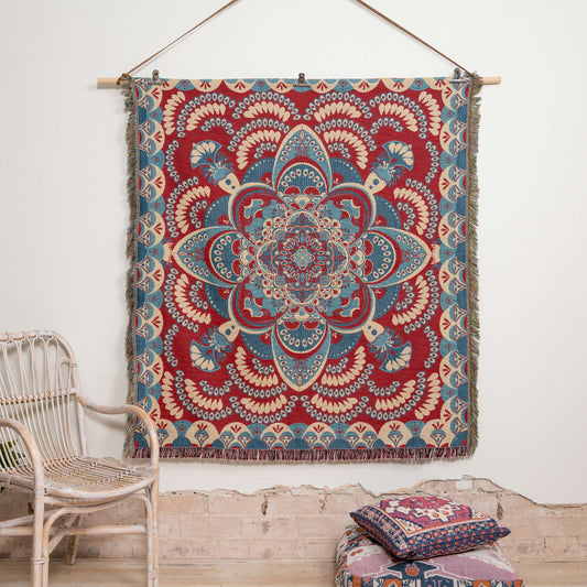 You'll Be Mine' Woven Picnic Rug / Throw
