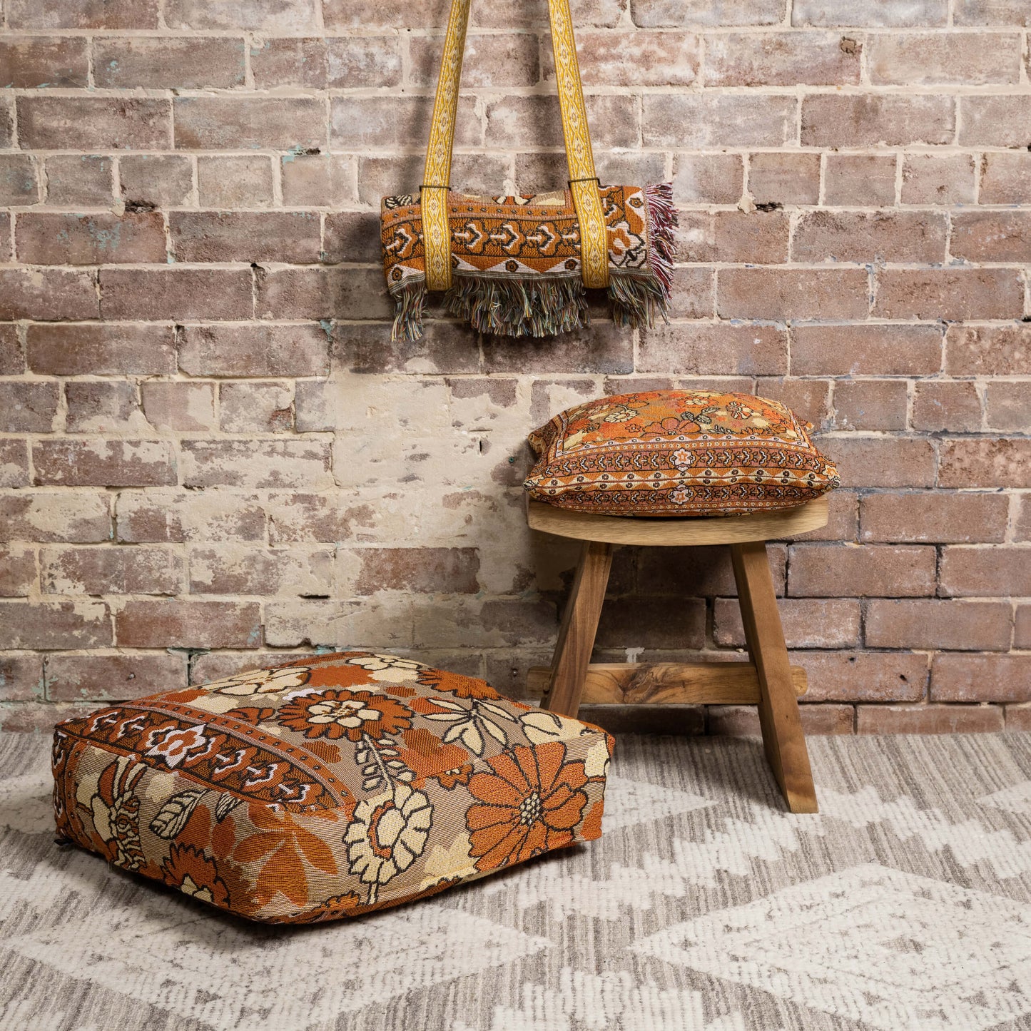 Penny Lane' Woven Cushion Cover