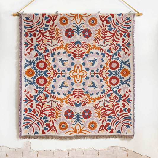 A Day In The Life' Woven Picnic Rug / Throw