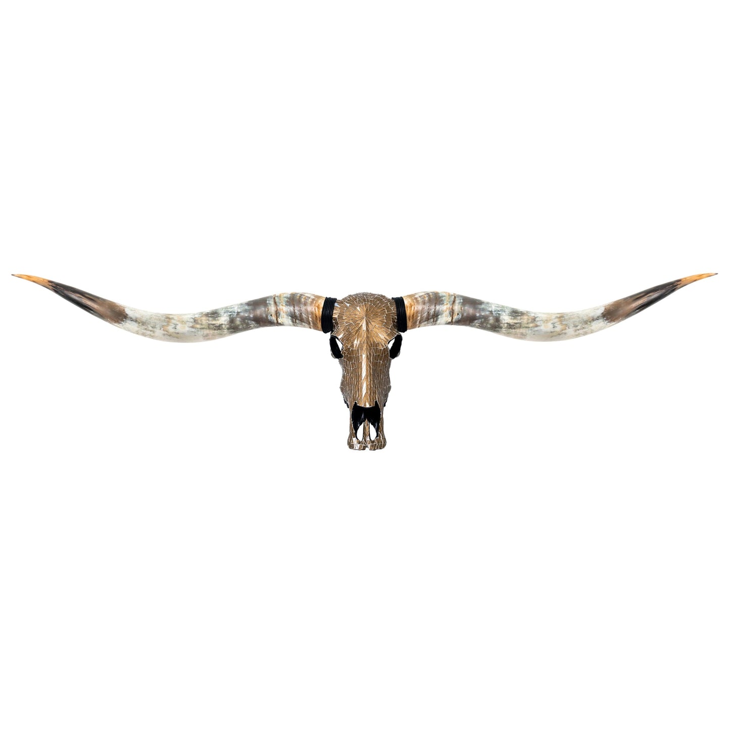 Longhorn Skull // XL Horns - Mocha Mirror // Mosaic Finish
