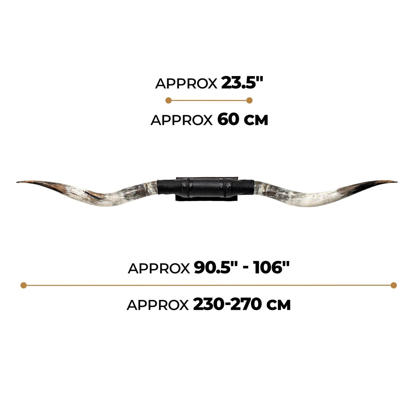 Black Leather Mount // XL Longhorns - Tracker