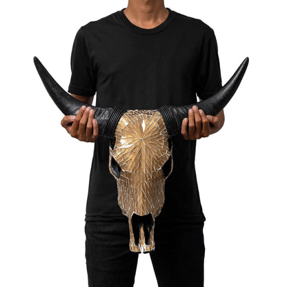 Cow Skull - Mocha Mirror // Mosaic Finish