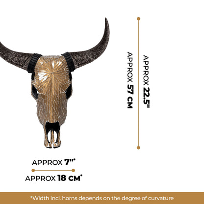 Cow Skull - Mocha Mirror // Mosaic Finish