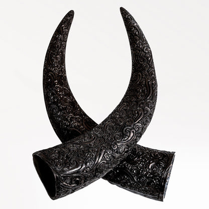 Cow Skull -  Black Mirror // Mosaic Finish