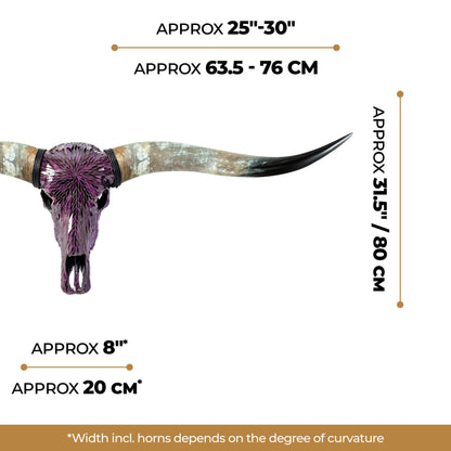 Longhorn Skull - Purple Mirror // Mosaic Finish
