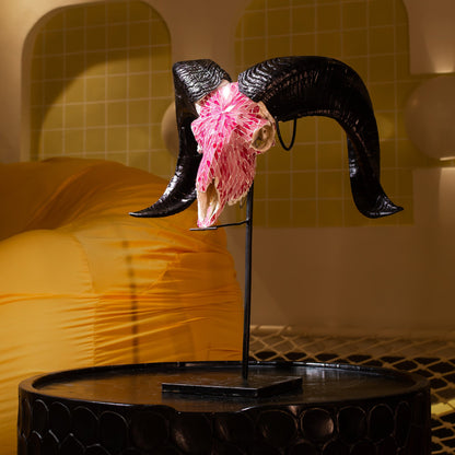 Ram Skull - Pink Mirror // Mosaic Finish