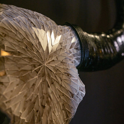 Buffalo Skull - Beige Mirror // Mosaic Finish