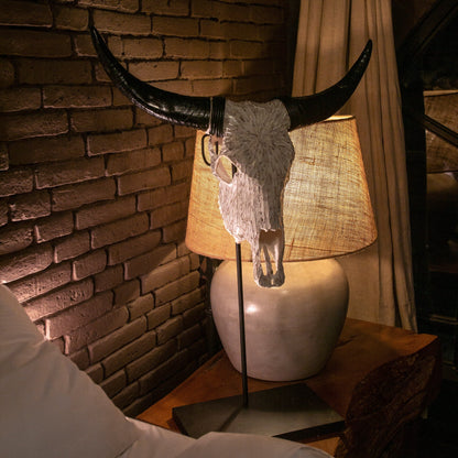 Cow Skull - Beige Mirror // Mosaic Finish