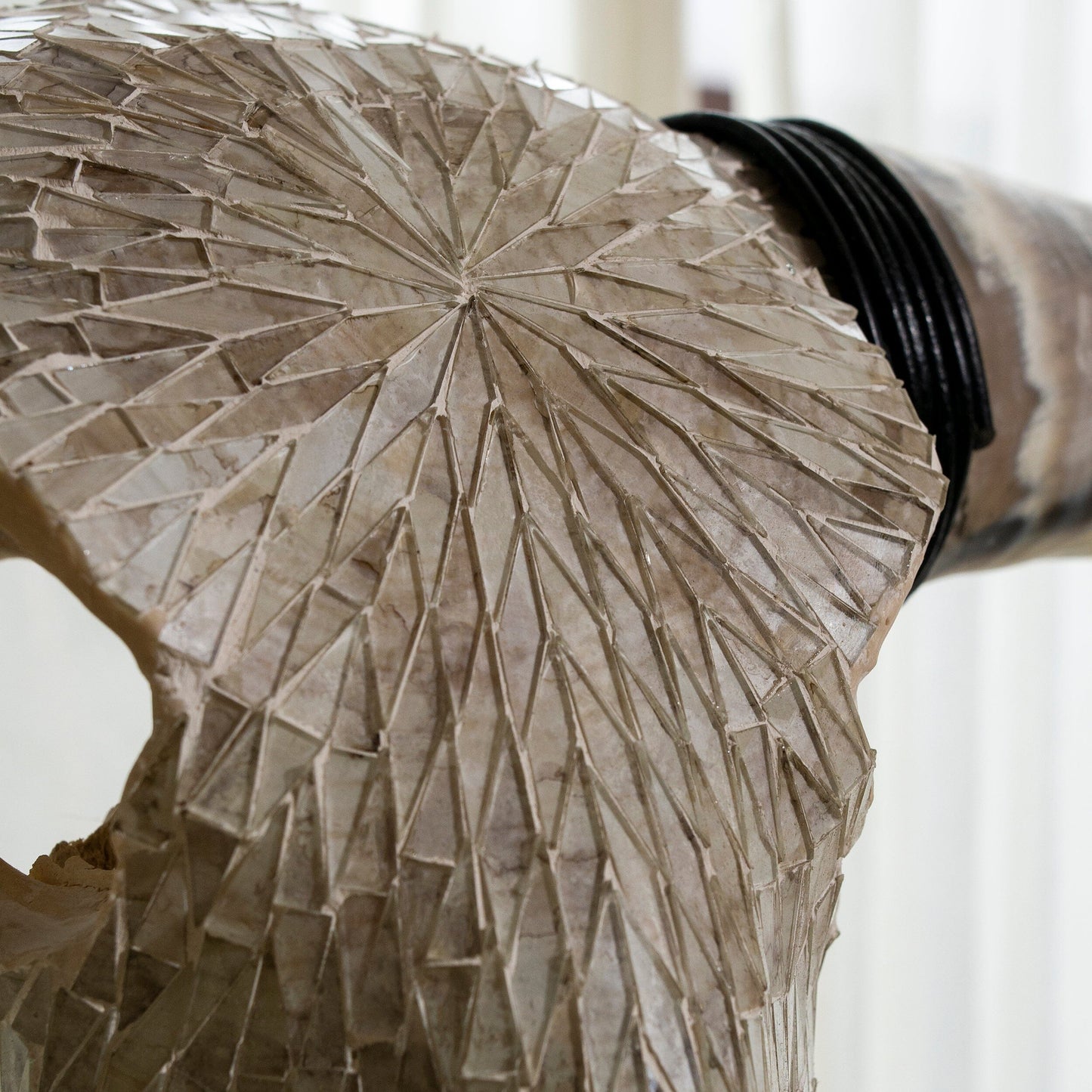 Longhorn Skull - Beige Mirror // Mosaic Finish