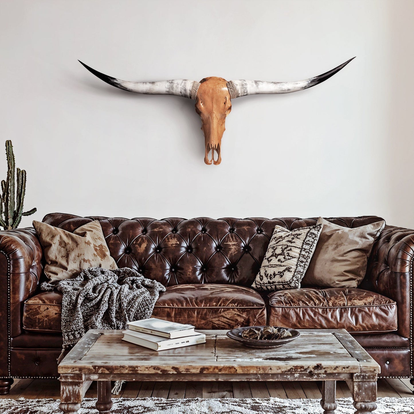 Longhorn Skull - Antique Storm