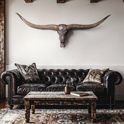 Longhorn Skull // XL Horns - Gray Storm
