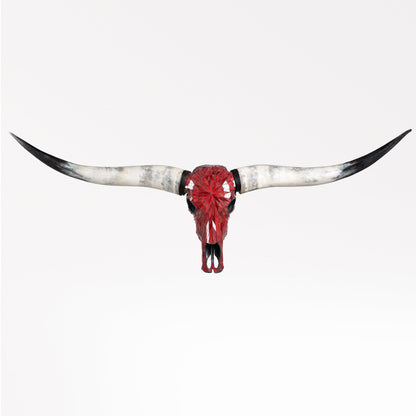 Longhorn Skull - Red Mirror // Mosaic Finish