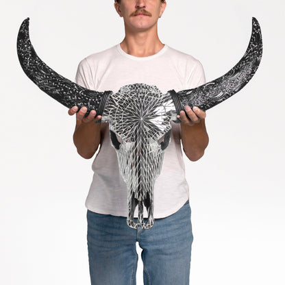 Buffalo Skull - Mirror // Mosaic Finish