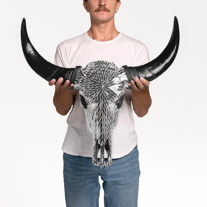 Buffalo Skull - Mirror // Mosaic Finish