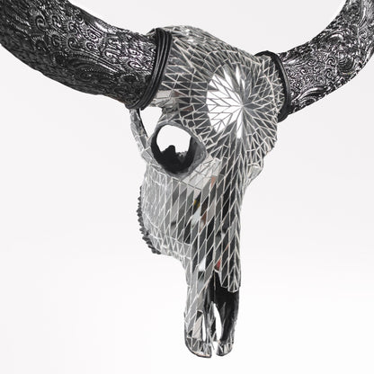 Buffalo Skull - Mirror // Mosaic Finish