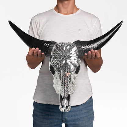 Cow Skull - Mirror // Mosaic Finish