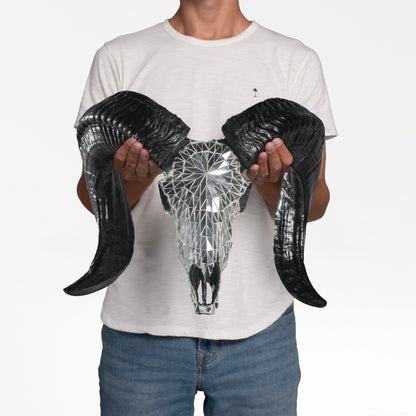 Ram Skull - Mirror // Mosaic Finish