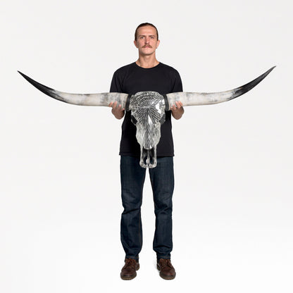 Longhorn Skull - Mirror // Mosaic Finish