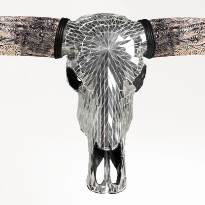 Longhorn Skull - Mirror // Mosaic Finish