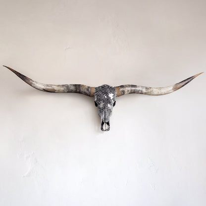 Longhorn Skull // XL Horns -  Mirror // Mosaic Finish