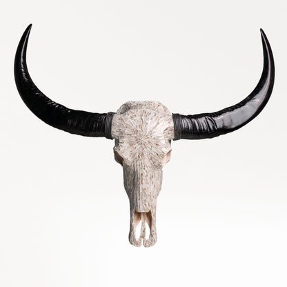 Buffalo Skull - Beige Mirror // Mosaic Finish