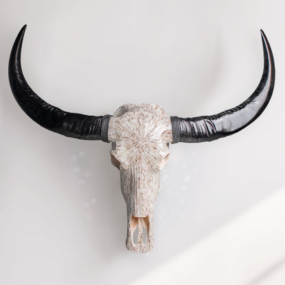 Buffalo Skull - Beige Mirror // Mosaic Finish