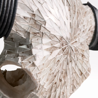 Buffalo Skull - Beige Mirror // Mosaic Finish