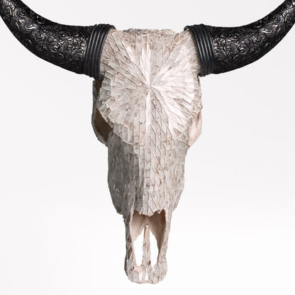Cow Skull - Beige Mirror // Mosaic Finish