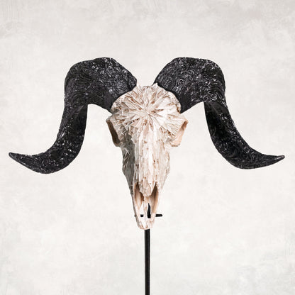 Ram Skull - Beige Mirror // Mosaic Finish