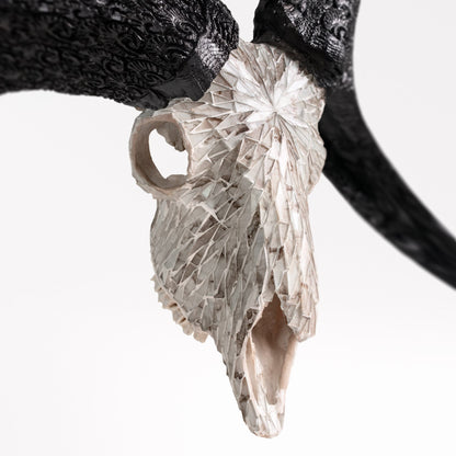 Ram Skull - Beige Mirror // Mosaic Finish