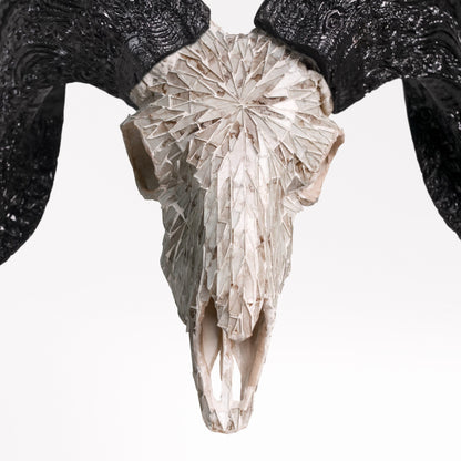 Ram Skull - Beige Mirror // Mosaic Finish