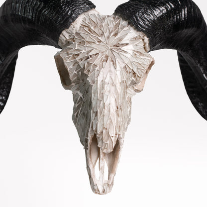 Ram Skull - Beige Mirror // Mosaic Finish