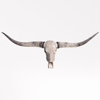 Longhorn Skull - Beige Mirror // Mosaic Finish