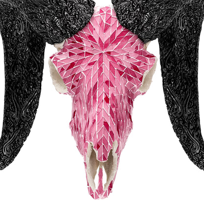 Ram Skull - Pink Mirror // Mosaic Finish