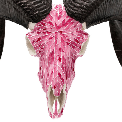 Ram Skull - Pink Mirror // Mosaic Finish