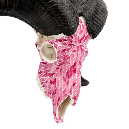 Ram Skull - Pink Mirror // Mosaic Finish