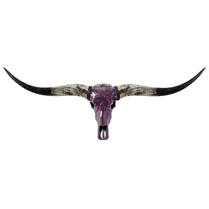 Longhorn Skull - Purple Mirror // Mosaic Finish